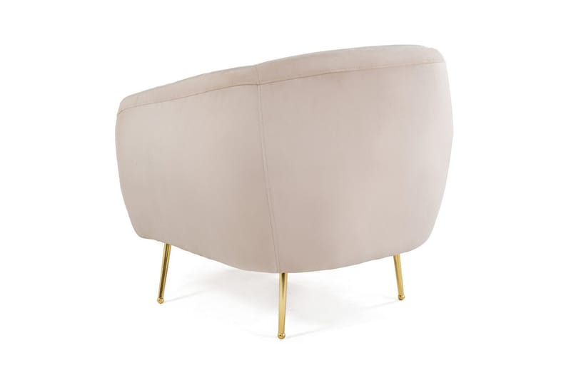 Narayn Modern Rund Fåtölj i Tyg - Beige - Möbler - Stolar & fåtöljer - Fåtölj