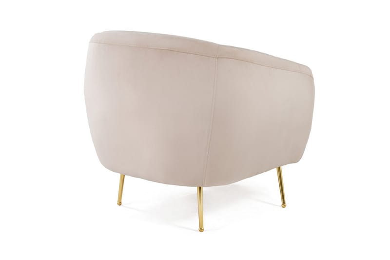Narayn Modern Rund Fåtölj i Tyg - Beige - Möbler - Stolar & fåtöljer - Fåtölj