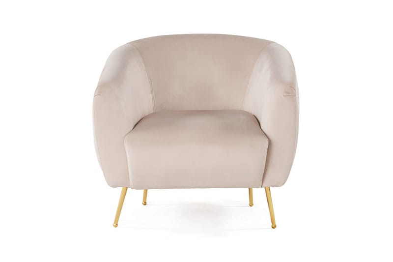 Narayn Modern Rund Fåtölj i Tyg - Beige - Möbler - Stolar & fåtöljer - Fåtölj
