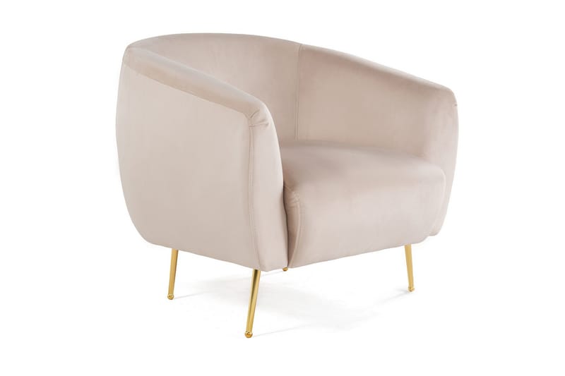 Narayn Modern Rund Fåtölj i Tyg - Beige - Möbler - Stolar & fåtöljer - Fåtölj