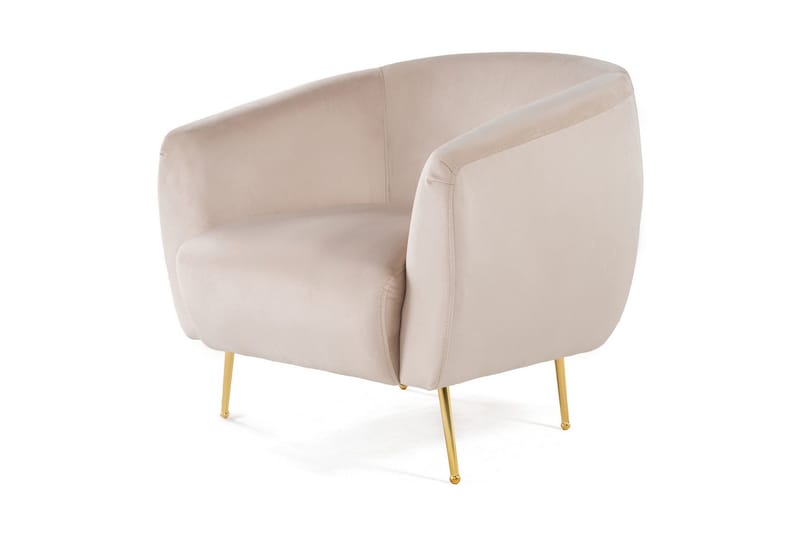 Narayn Modern Rund Fåtölj i Tyg - Beige - Möbler - Stolar & fåtöljer - Fåtölj