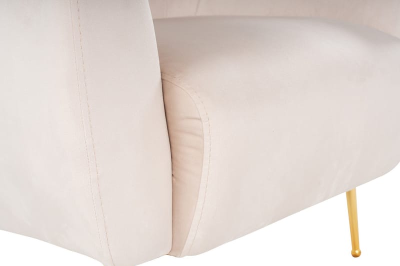 Narayn Modern Rund Fåtölj i Tyg - Beige - Möbler - Stolar & fåtöljer - Fåtölj