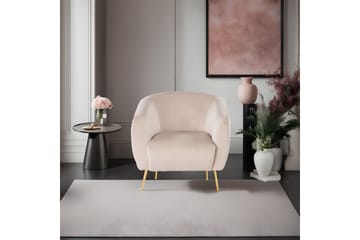 Narayn Modern Rund Fåtölj i Tyg - Beige - Möbler - Stolar & fåtöljer - Fåtölj