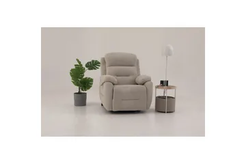 Navren Reclinerfåtölj Elektrisk - Krämvit - Möbler - Stolar & fåtöljer - Fåtölj - Biofåtölj & reclinerfåtölj