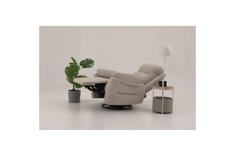 Navren Reclinerfåtölj Elektrisk - Krämvit - Möbler - Stolar & fåtöljer - Fåtölj - Biofåtölj & reclinerfåtölj