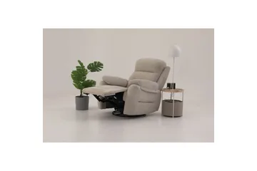 Navren Reclinerfåtölj Elektrisk - Krämvit - Möbler - Stolar & fåtöljer - Fåtölj - Biofåtölj & reclinerfåtölj