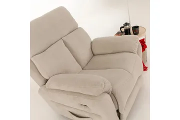Navren Reclinerfåtölj Elektrisk - Krämvit - Möbler - Stolar & fåtöljer - Fåtölj - Biofåtölj & reclinerfåtölj