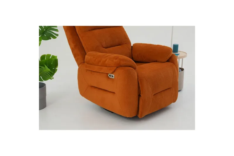 Navren Reclinerfåtölj Elektrisk - Röd - Möbler - Stolar & fåtöljer - Fåtölj - Biofåtölj & reclinerfåtölj