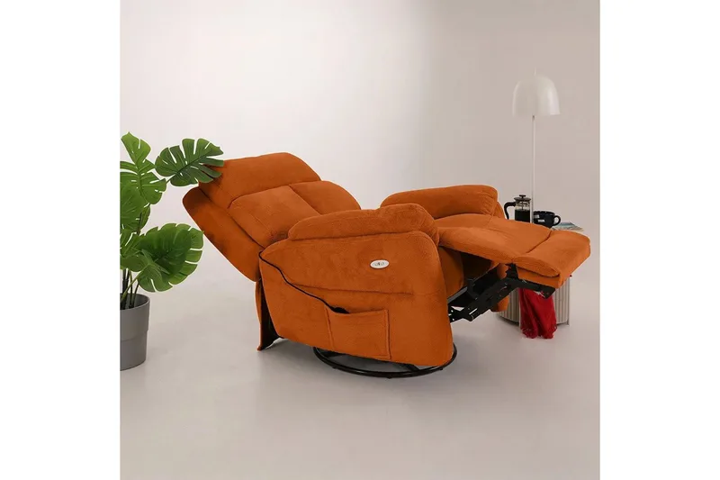 Navren Reclinerfåtölj Elektrisk - Röd - Möbler - Stolar & fåtöljer - Fåtölj - Biofåtölj & reclinerfåtölj