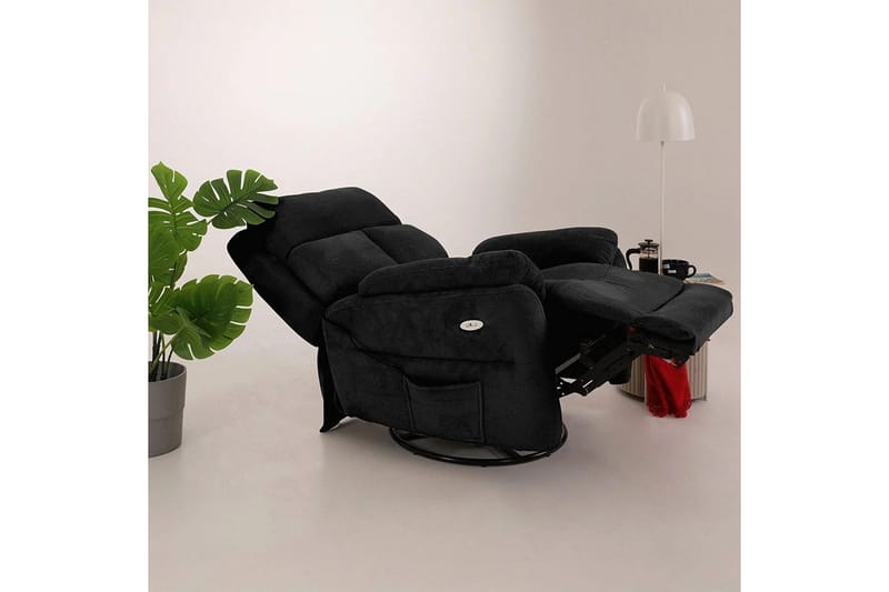 Navren Reclinerfåtölj Elektrisk - Svart - Möbler - Stolar & fåtöljer - Fåtölj - Liggfåtölj