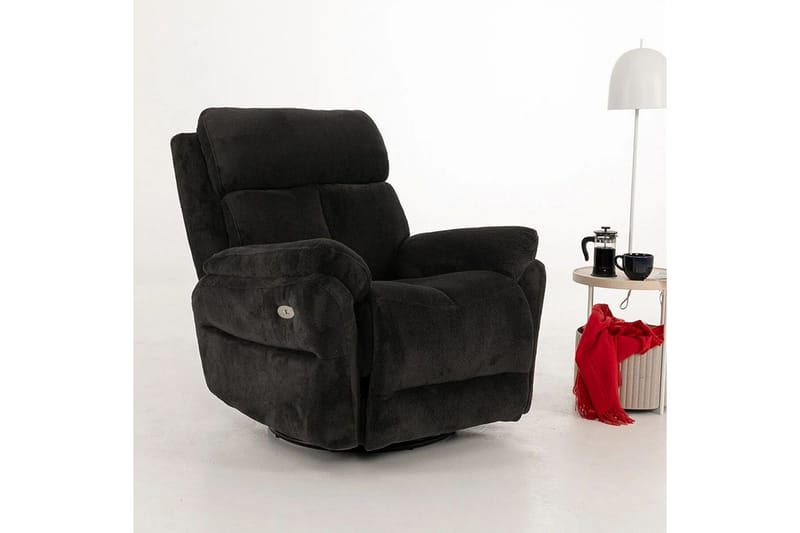 Navren Reclinerfåtölj Elektrisk - Svart - Möbler - Stolar & fåtöljer - Fåtölj - Liggfåtölj
