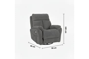 Navren Reclinerfåtölj Elektrisk - Svart - Möbler - Stolar & fåtöljer - Fåtölj - Biofåtölj & reclinerfåtölj