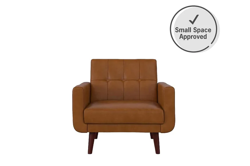 Nola Fåtölj Konstläder/Ljusbrun - Dorel Home - Möbler - Stolar & fåtöljer - Fåtölj