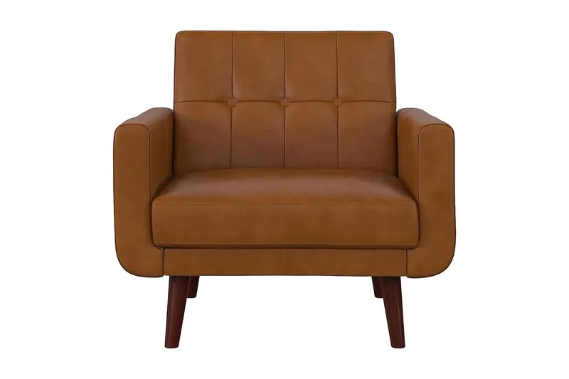 Nola Fåtölj Konstläder/Ljusbrun - Dorel Home - Möbler - Stolar & fåtöljer - Fåtölj
