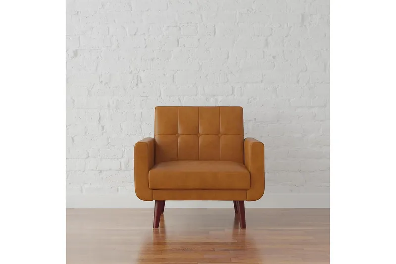 Nola Fåtölj Konstläder/Ljusbrun - Dorel Home - Möbler - Stolar & fåtöljer - Fåtölj