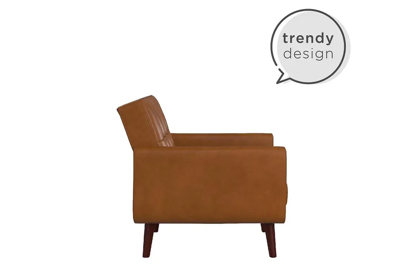 Nola Fåtölj Konstläder/Ljusbrun - Dorel Home - Möbler - Stolar & fåtöljer - Fåtölj