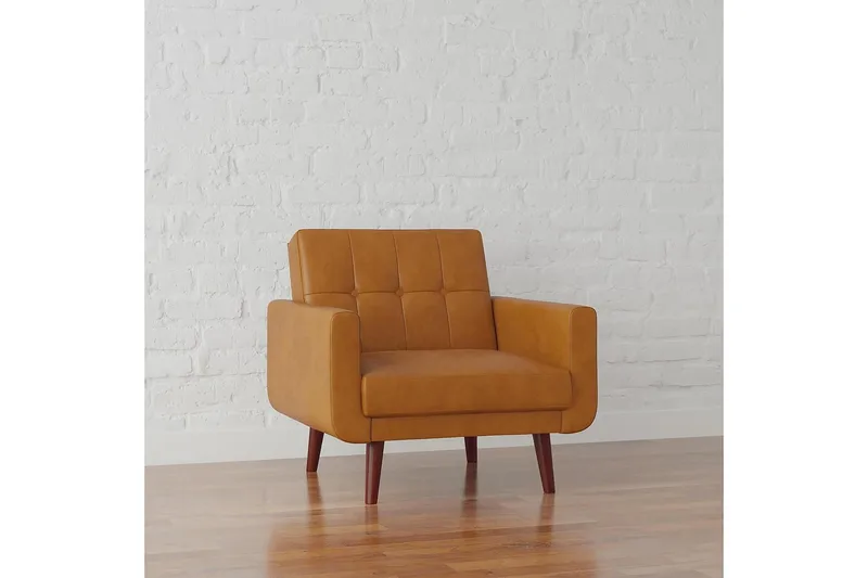 Nola Fåtölj Konstläder/Ljusbrun - Dorel Home - Möbler - Stolar & fåtöljer - Fåtölj