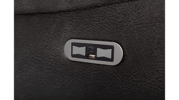 Norvian Reclinerfåtölj Elektrisk - Svart - Möbler - Stolar & fåtöljer - Fåtölj - Skinnfåtölj & läderfåtölj