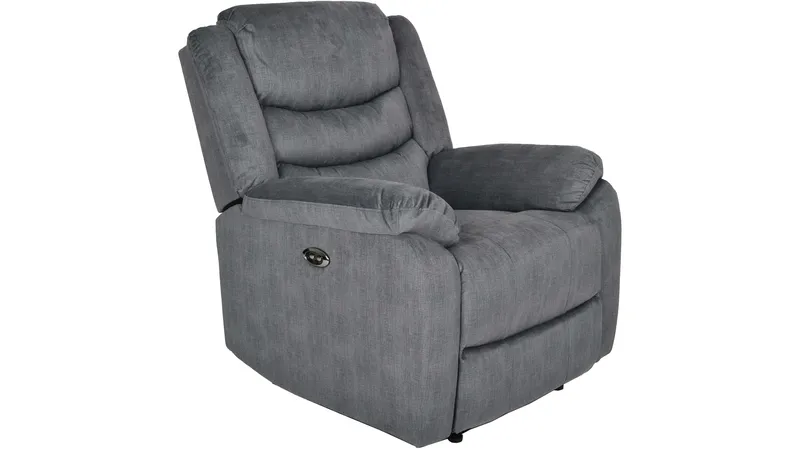 Olvani Reclinerfåtölj i tyg elektrisk - Grå - Möbler - Stolar & fåtöljer - Fåtölj - Biofåtölj & reclinerfåtölj