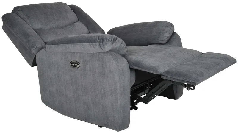 Olvani Reclinerfåtölj i tyg elektrisk - Grå - Möbler - Stolar & fåtöljer - Fåtölj - Biofåtölj & reclinerfåtölj