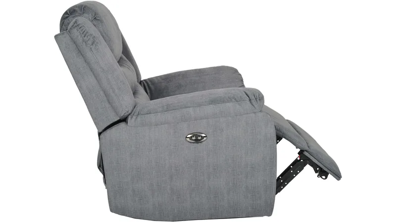 Olvani Reclinerfåtölj i tyg elektrisk - Grå - Möbler - Stolar & fåtöljer - Fåtölj - Biofåtölj & reclinerfåtölj