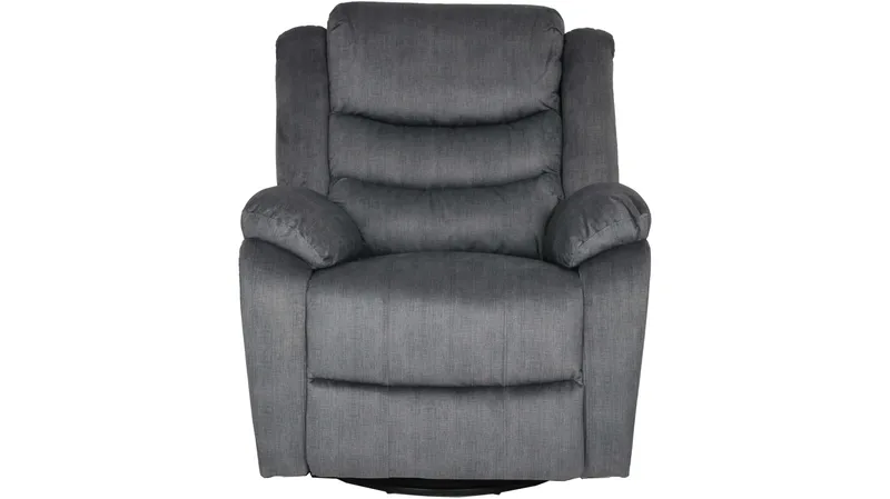 Olvani Reclinerfåtölj i tyg manuell - Grå - Möbler - Stolar & fåtöljer - Fåtölj - Biofåtölj & reclinerfåtölj