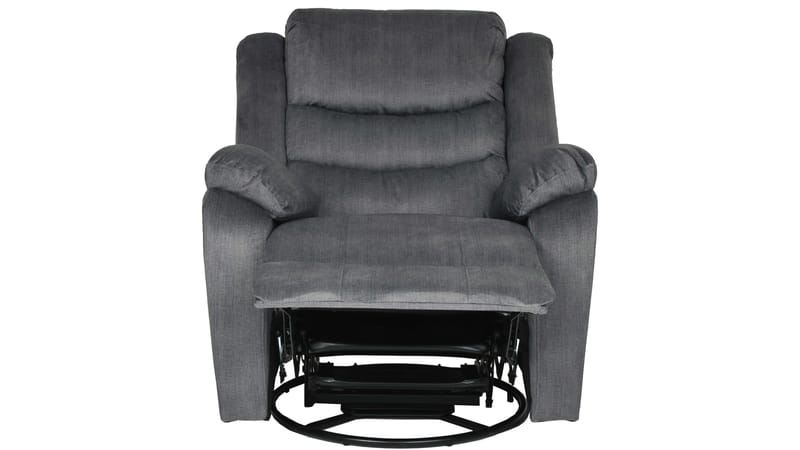 Olvani Reclinerfåtölj i tyg manuell - Grå - Möbler - Stolar & fåtöljer - Fåtölj - Biofåtölj & reclinerfåtölj