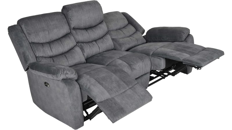 Olvani Reclinerfåtölj i tyg manuell - Grå - Möbler - Stolar & fåtöljer - Fåtölj - Biofåtölj & reclinerfåtölj