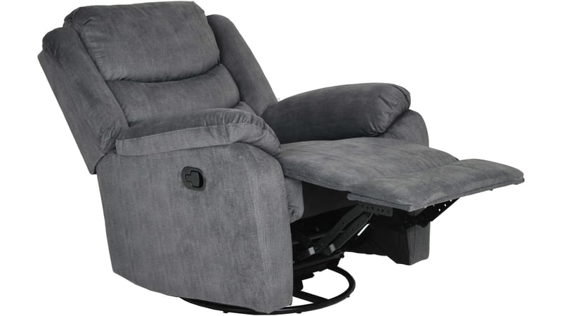 Olvani Reclinerfåtölj i tyg manuell - Grå - Möbler - Stolar & fåtöljer - Fåtölj - Biofåtölj & reclinerfåtölj