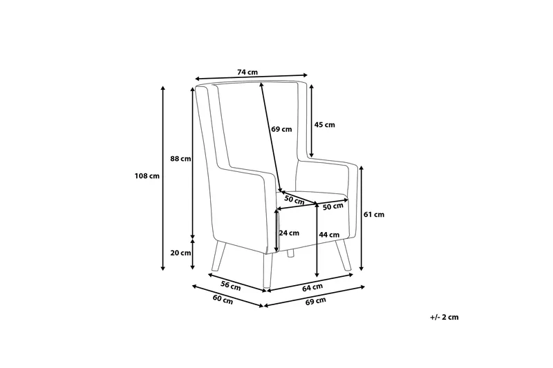 Oneida Fåtölj - Gul - Möbler - Stolar & fåtöljer - Fåtölj