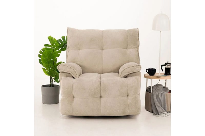 Osmara Reclinerfåtölj Elektrisk - Krämvit - Möbler - Stolar & fåtöljer - Fåtölj - Biofåtölj & reclinerfåtölj