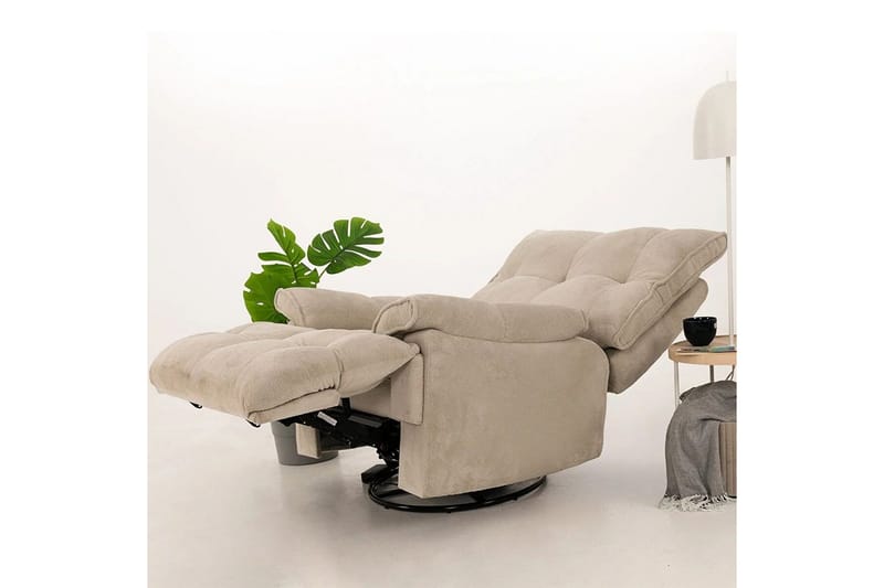Osmara Reclinerfåtölj Elektrisk - Krämvit - Möbler - Stolar & fåtöljer - Fåtölj - Liggfåtölj