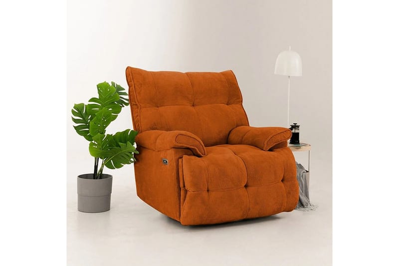 Osmara Reclinerfåtölj Elektrisk - Röd - Möbler - Stolar & fåtöljer - Fåtölj - Liggfåtölj
