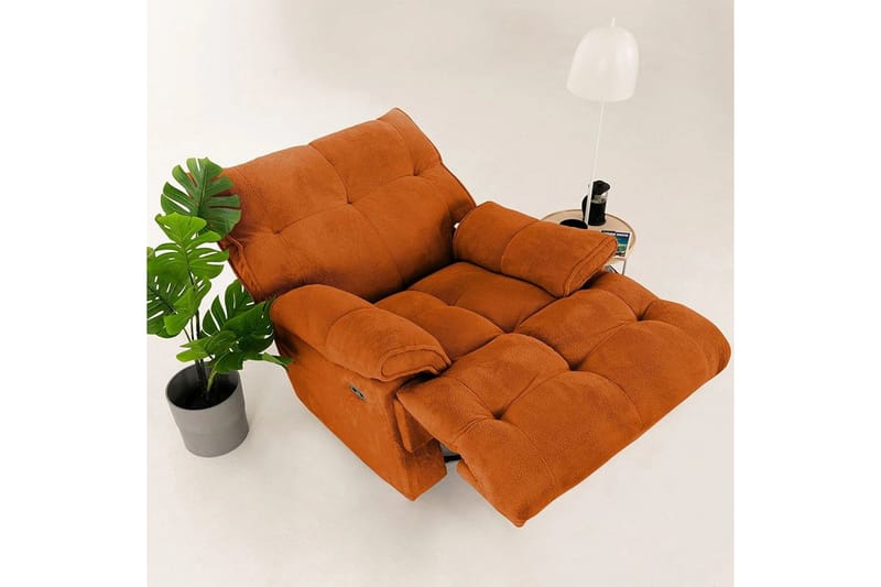 Osmara Reclinerfåtölj Elektrisk - Röd - Möbler - Stolar & fåtöljer - Fåtölj - Liggfåtölj