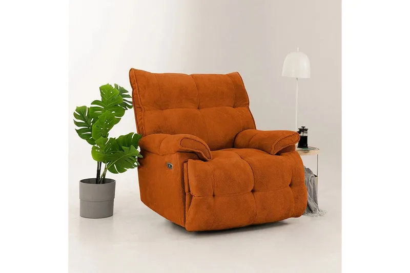 Osmara Reclinerfåtölj Elektrisk - Röd - Möbler - Stolar & fåtöljer - Fåtölj - Biofåtölj & reclinerfåtölj