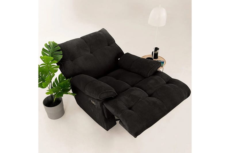 Osmara Reclinerfåtölj Elektrisk - Svart - Möbler - Stolar & fåtöljer - Fåtölj - Liggfåtölj