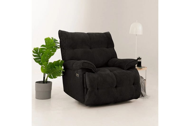 Osmara Reclinerfåtölj Elektrisk - Svart - Möbler - Stolar & fåtöljer - Fåtölj - Liggfåtölj