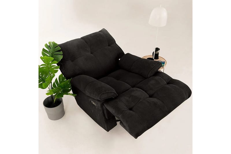 Osmara Reclinerfåtölj Elektrisk - Svart - Möbler - Stolar & fåtöljer - Fåtölj - Liggfåtölj