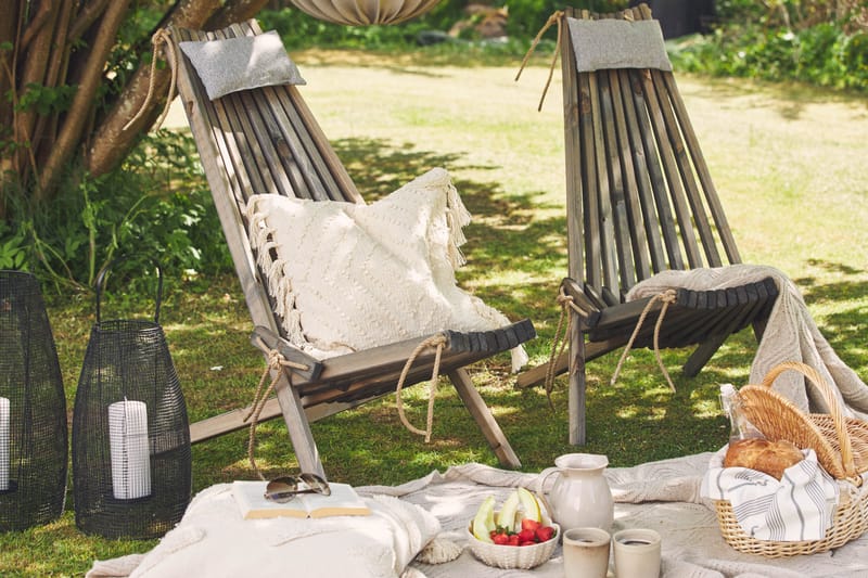 Park Solstol - Grå - Utemöbler - Loungemöbler - Loungestol utomhus