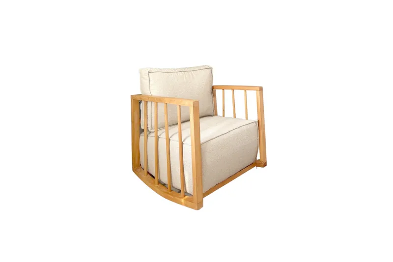 Patra Teddy Fåtölj - Vit - Möbler - Stolar & fåtöljer - Gungstol