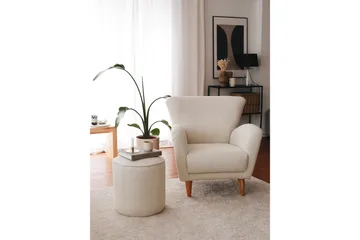 Patwa Teddy Fåtölj White