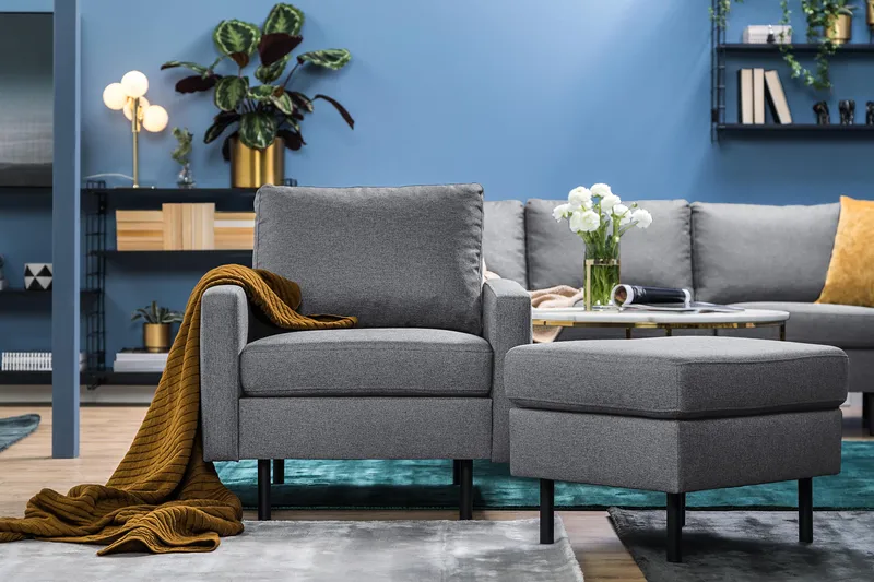 Peppe Fåtölj - Ljusgrå - Möbler - Stolar & fåtöljer - Fåtölj