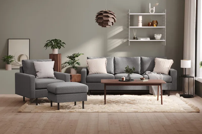 Peppe Fåtölj - Ljusgrå - Möbler - Stolar & fåtöljer - Fåtölj