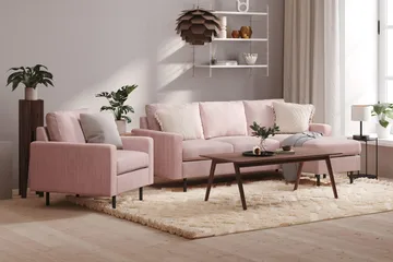 Peppe Fåtölj - Rosa - Möbler - Stolar & fåtöljer - Fåtölj - Clubfåtölj