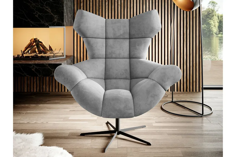 Rathkeale Fåtölj Black/Light grey - Möbler - Stolar & fåtöljer - Fåtölj