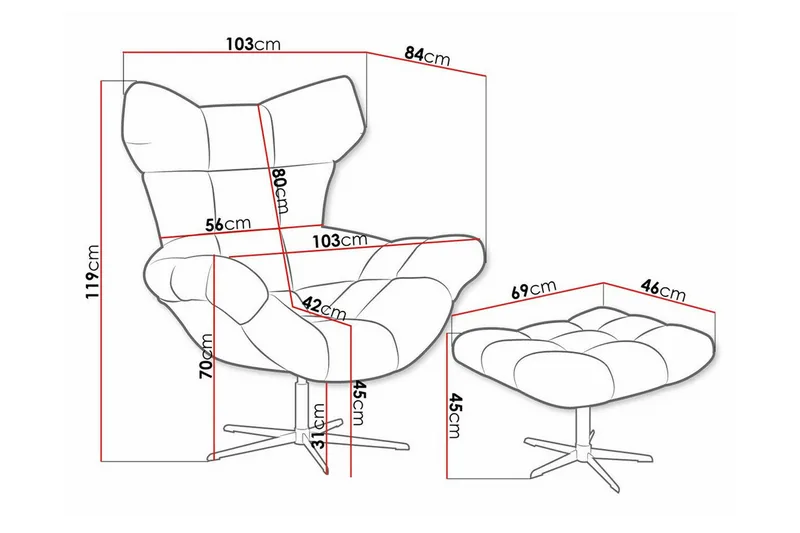 Rathkeale Fåtölj Green/Black - Möbler - Stolar & fåtöljer - Fåtölj