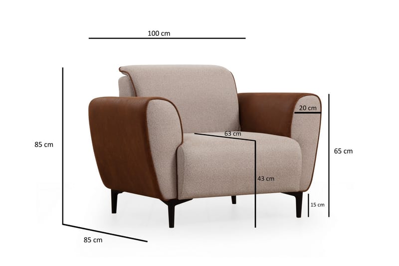 Rebelo Fåtölj - Beige - Möbler - Stolar & fåtöljer - Fåtölj
