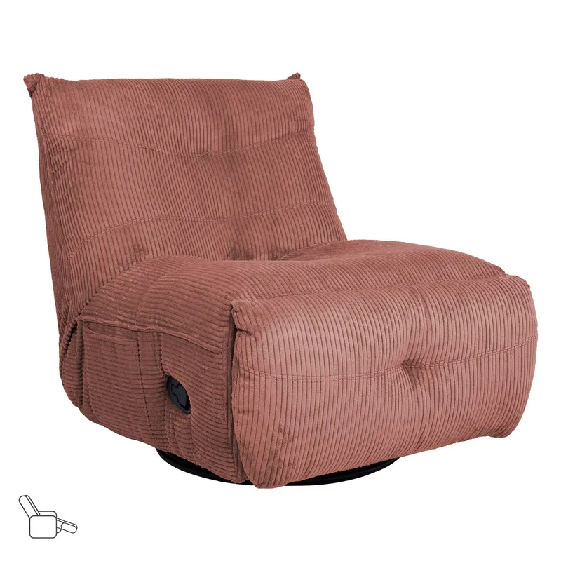 Recliner vilstol Selor med manuell mekanism, rosa