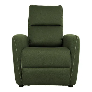 Reclinerfåtölj Örsvik med push back-mekanism - grön - Möbler - Stolar & fåtöljer - Fåtölj - Fåtölj med fotpall