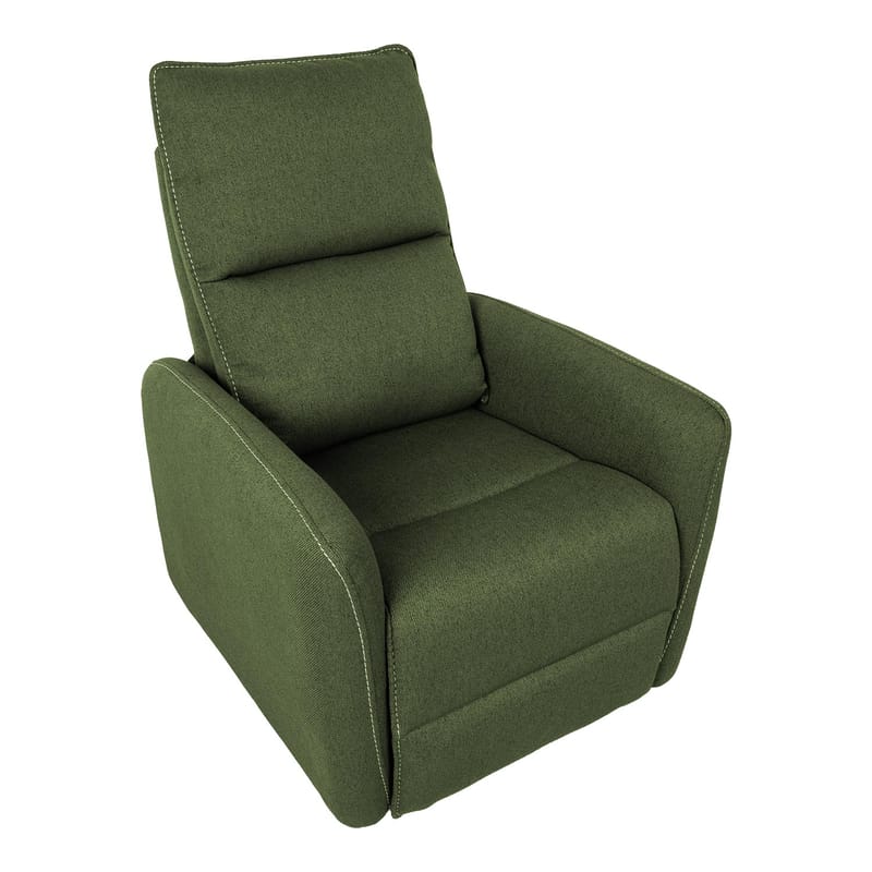 Reclinerfåtölj Örsvik med push back-mekanism - grön - Möbler - Stolar & fåtöljer - Fåtölj - Fåtölj med fotpall